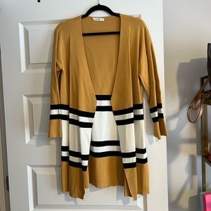 Color block cardigan